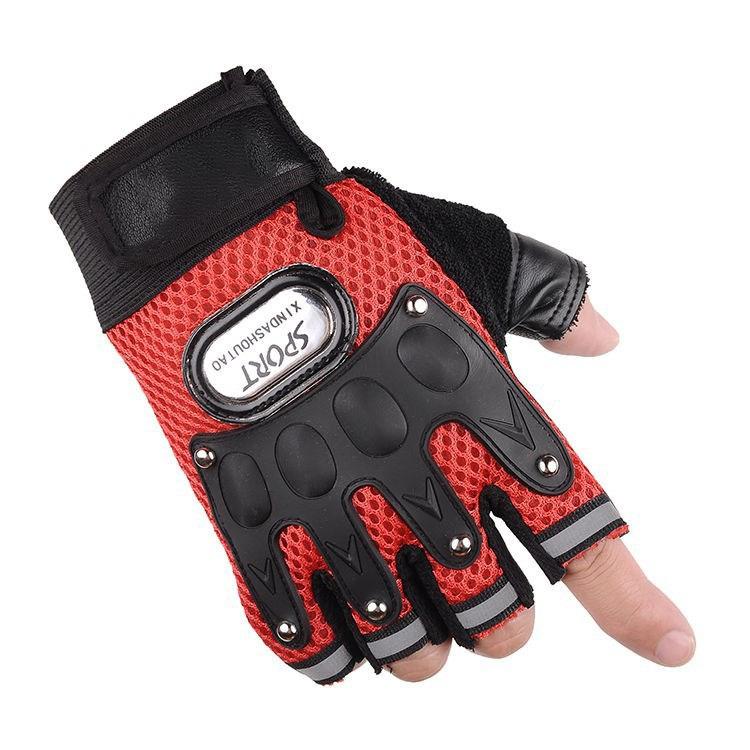 Cycling Gloves New Spring and Summer Men and Women Outdoor Bicycle Climbing Fitness Sports Sunshade Thin Half Finger Gloves