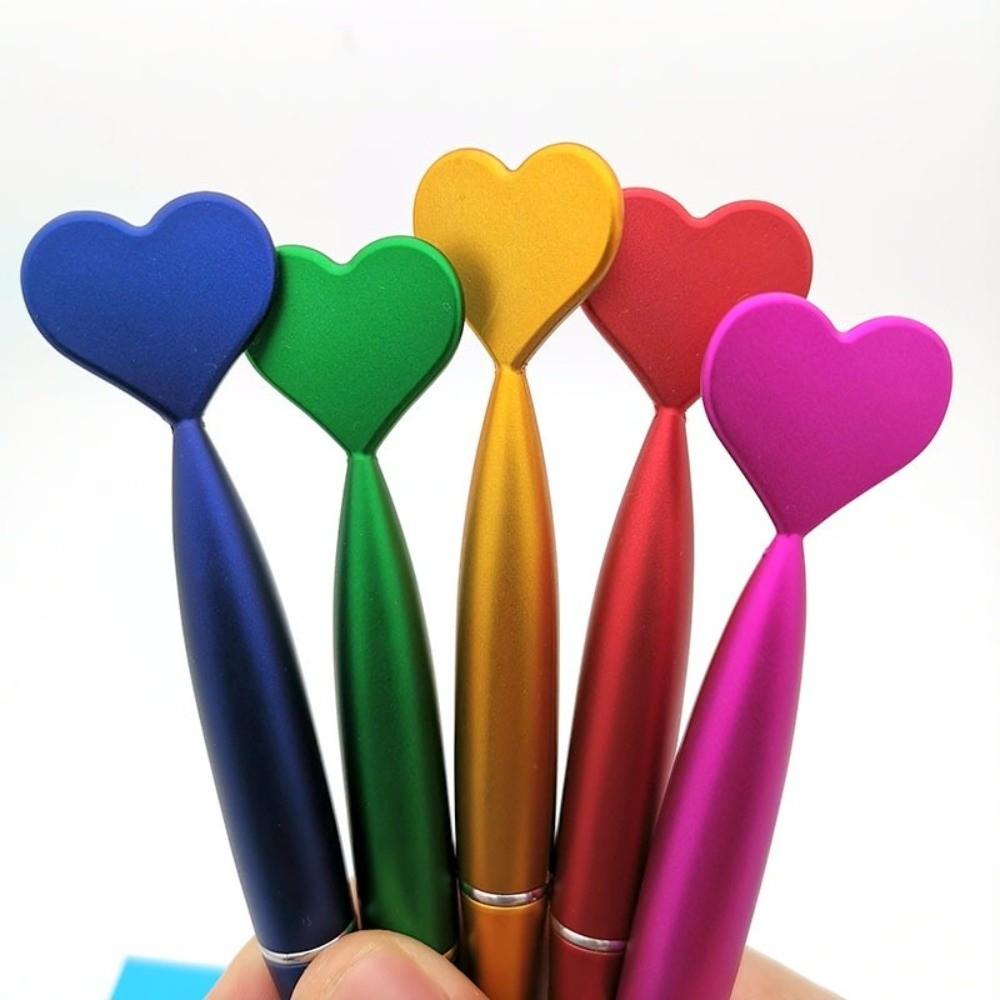 Love Heart Valentine's Day Ballpoint Pen Writing Smoothly Signature Pen Neutral Gel Pens  Office