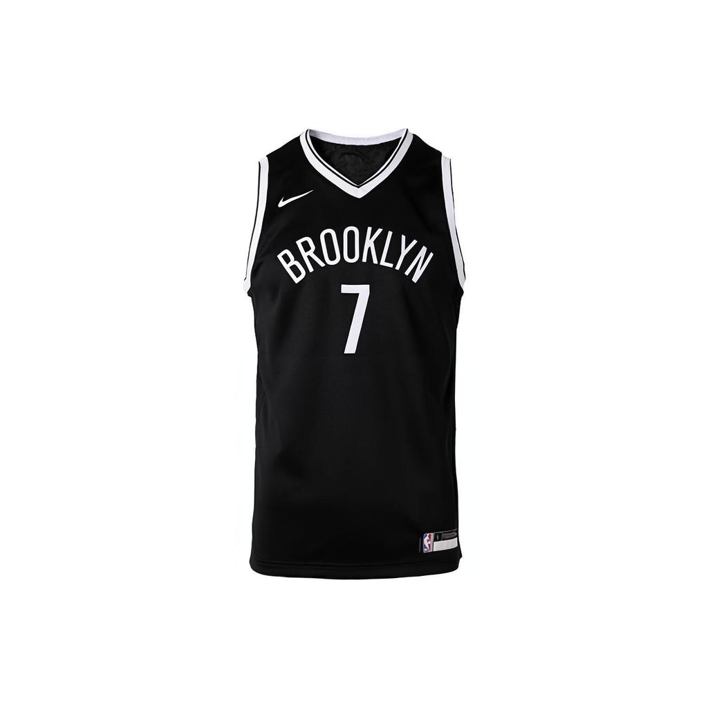 Nike Casual Sports Suit Brooklyn Nets Durant 7 Printed V-Neck Competition Training Outdoor Trendy Vest Kids Tops Black 3Z2B7BZ2P-NYNKD