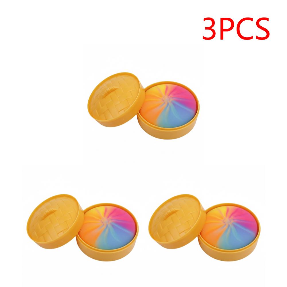 Glitter Bun with Food Steamer Stretchy Desk Toys Squeeze Dough Ball Soft Dumpling Bun Simulation Fidget Toy for Kids Adults