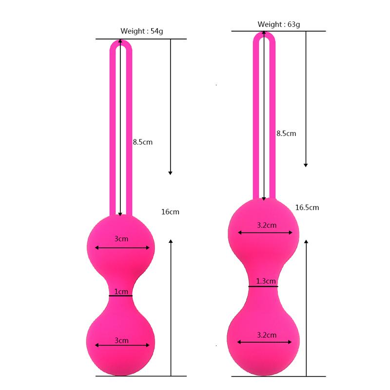 1 Set Safe Silicone Kegel Balls Vaginal Ball Geisha Ball Vaginal Tighten Exercise Machine Beads Sex Toys for Women Ben Wa Balls