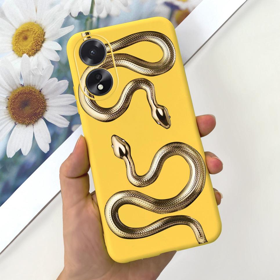 

For Oppo A78 4G CPH2565 Cover Cute Astrinaut Black Cat Flower Liquid Silicone Phone Case For OPPO A78 5G Oppo A38 CPH2579 Bumper Oppo A78 5G