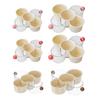 Rotating Divided Hot Pot Serving Tray Stackable Vegetable Ingredient Organizer with Draining Function Space-Saving Prep Platter for Family Meals &