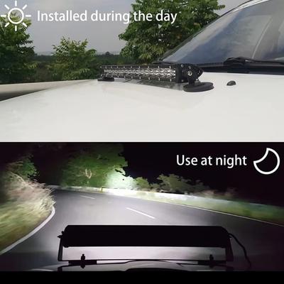 Drill Free Magnetic Mounting System 66mm/88mm Diameter Heavy Duty Base Adjustable Light Bracket for Offroad Lighting