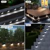 Solar Step Light, Outdoor Step Light, LED Solar Light For Outdoor Stairs, Steps, Fences, Terraces, Yards, Railings, Garden Backyards And Paths