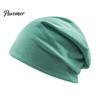 Breathable Fabric Sun Protection Hat Slouchy Hip-Hop Hat, Solid Color Soft Chemo Headwear, Temperature Locking Winter Lightweight Cancer Cap for Women