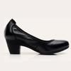 Fashion Women Genuine Leather Shoes Office Lady Shoes Women Wedge Ballet Shoes 2017 Newest High Heels Pumps Woman Mom Shoes Plus Size
