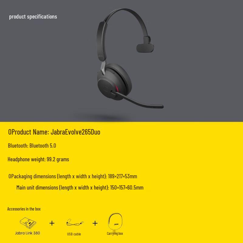 Jabra Evolve2 65 USB Headset