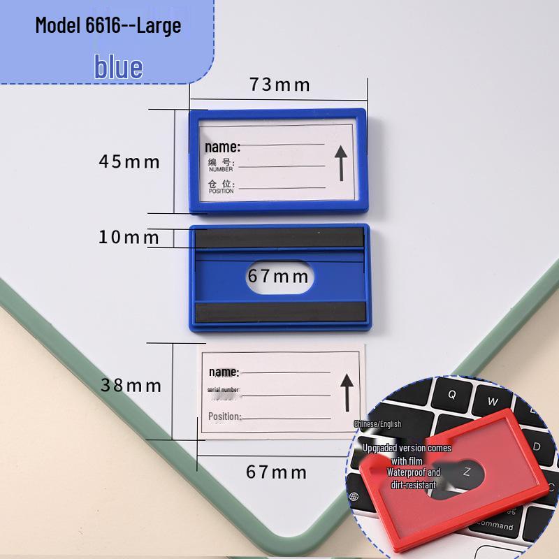 Magnetic Label Holder for Whiteboard & File Cabinets - Warehouse & Partition Name Sign Stickers