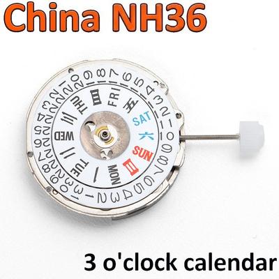 Movimiento NH36 Hecho en China Movimiento Mecánico Automático NH36 Alta Precisión 24 Rubíes Reloj Mod Repuesto Japón NH36A