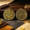 Vintage Brass Zhao Gongming Lucky Pendant Keychain Fortune Blessing Design For Car Key Bag Decoration Good Luck Gift