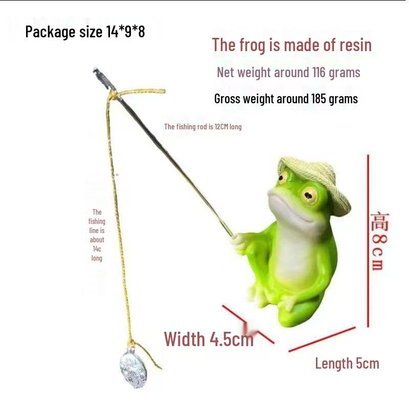 

Имитация лягушки, полимерная фигурка для прудов и декора микроландшафта