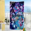 Digital Circus Customize Text Beach Towel Soft Durable Quick-Dry Suitable for Swimming Gym Camping Yoga Vacation