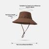 Breathable Western Cowboy Hat Solid Color Adjustable Wide Brim Sun Hat Outdoor Mountaineering Fisherman Sunshade Cap Travel 1PC
