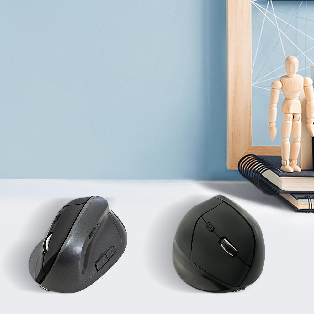 2.4G Vertical Mouse Rechargeable Wireless Vertical Ergonomic Optical Mouse W/ USB Receiver for Laptop Laptop PC MacBook Windows