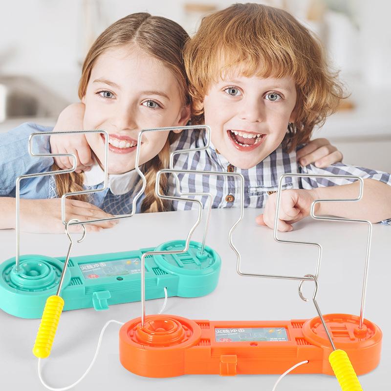 Electric Touch Maze Fire Line Impact, Children'S Educational Concentration Training Table Games Against Electric Toys