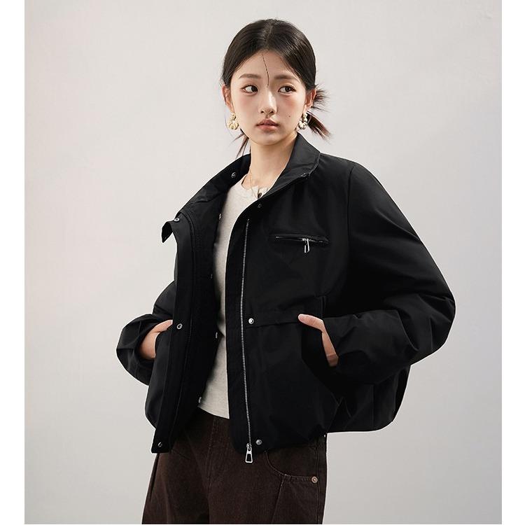 Fashion Short Winter Faux Fur Coat for Women Korean Style Classic Young Elegant Cotton Padded Jacket Versatile Warm Outerwear