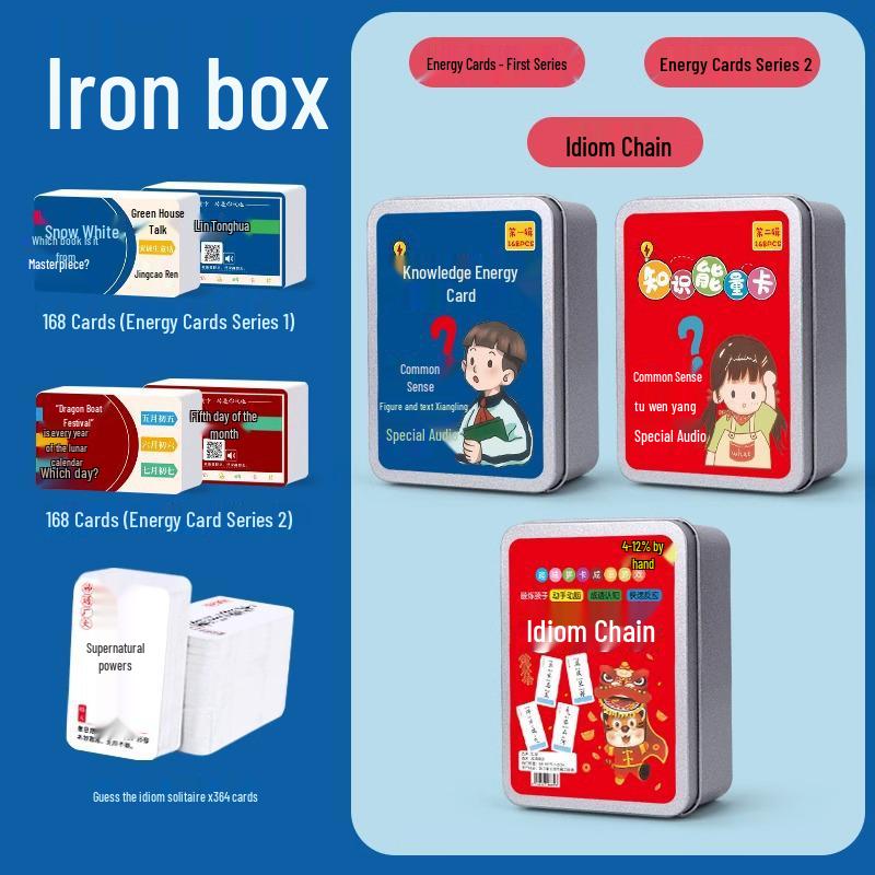 Elementary Student Knowledge Cards: Idiom Solitaire Fun & Educational Toy