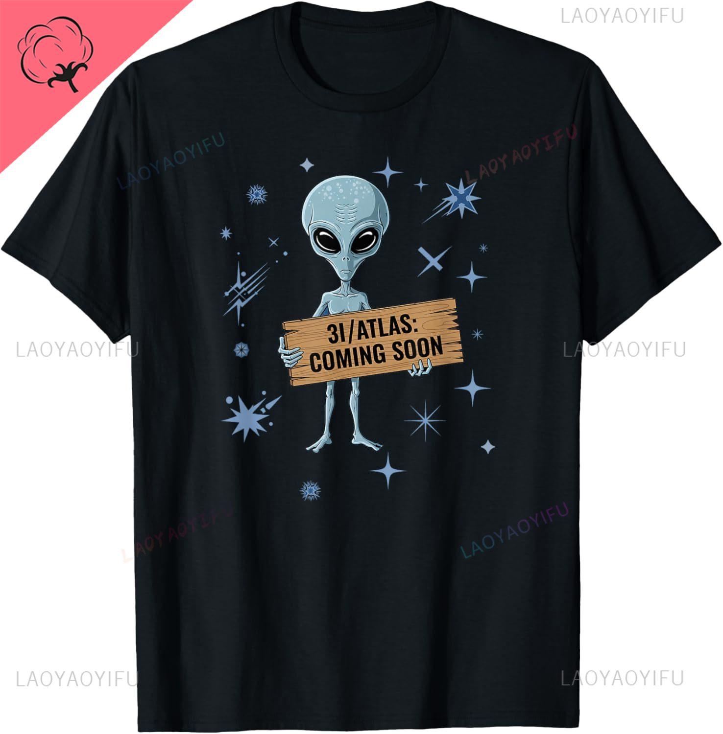 3IAtlas 3I Atlas Interstellar Comet or Alien Technology Breathable and Comfortable Cotton Tshirt Print on Demand Camiseta S