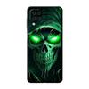 Czarny Etui dla Samsung Galaxy A52 A73 5G A33 A12 A53 A22 A13 4G A24 A14 A23 A54 A70 Miękki Pokrowiec na Telefon Czarna Kosa Czaszka Szkielet