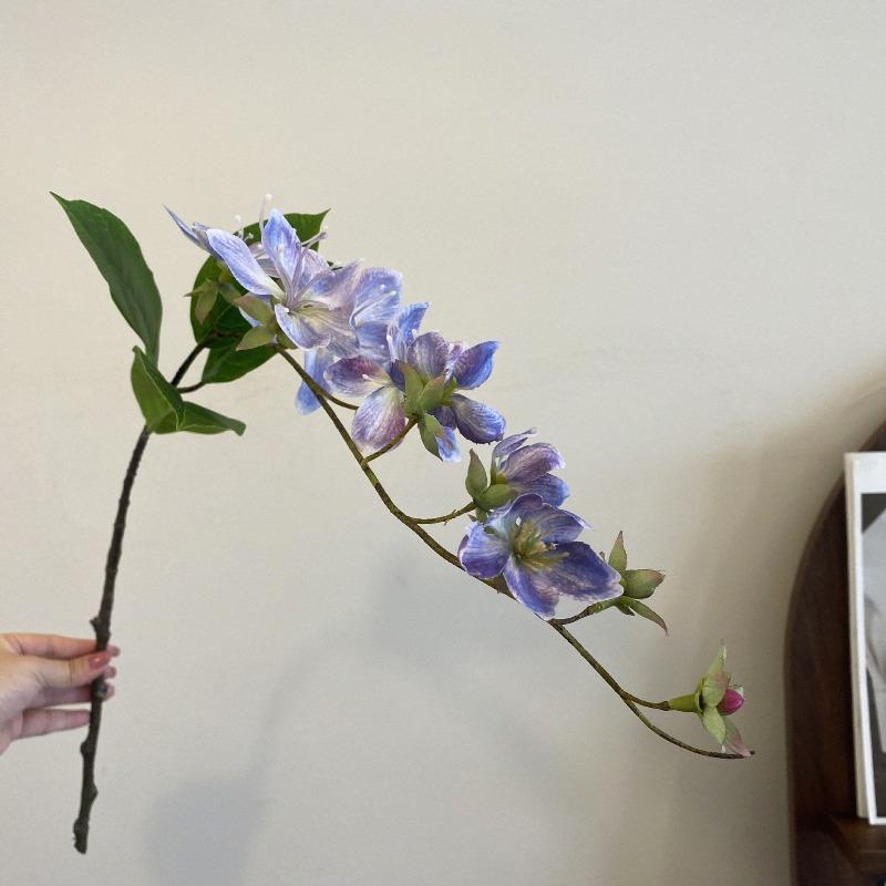 Artificial Pendulous Jasmine, Silk Flower, Crabapple, Single Stem, Light Luxury Artificial Flower, Home Interior Landscape Decoration Flower