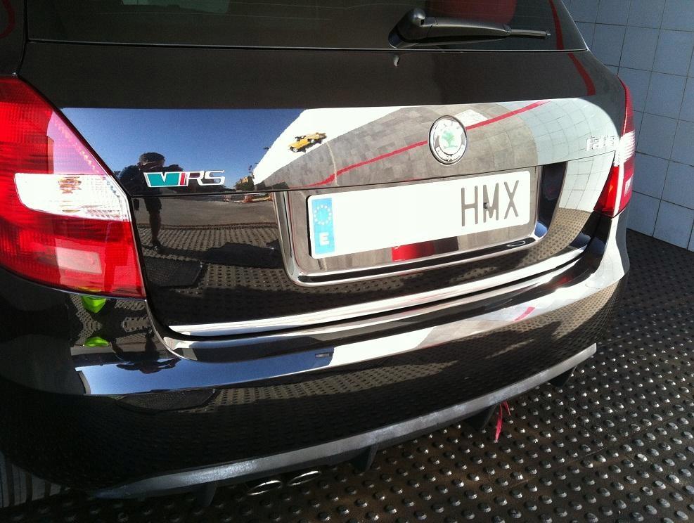 Skoda FABIA II HB - CHROME STRIP Chromed TAILGATE