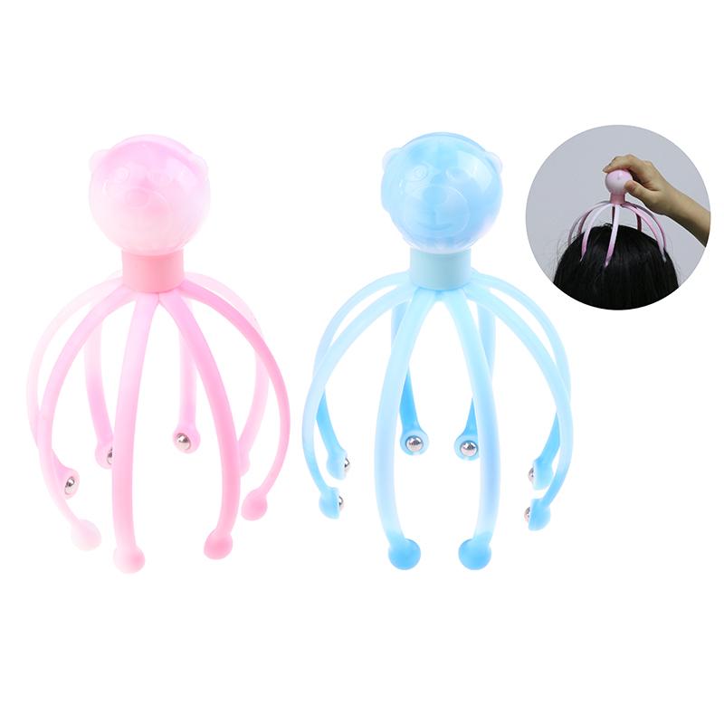 Head Massager Scratcher Neck Massage Scalp Relax Calm Stress Relief Octopus Tool