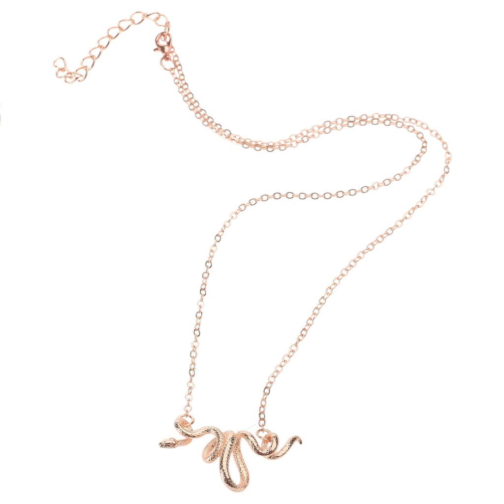 Elegant Adjustable Serpent Necklace Unique Snake Figure Necklace with Adjustable Length for Daily Wear Dates Parties