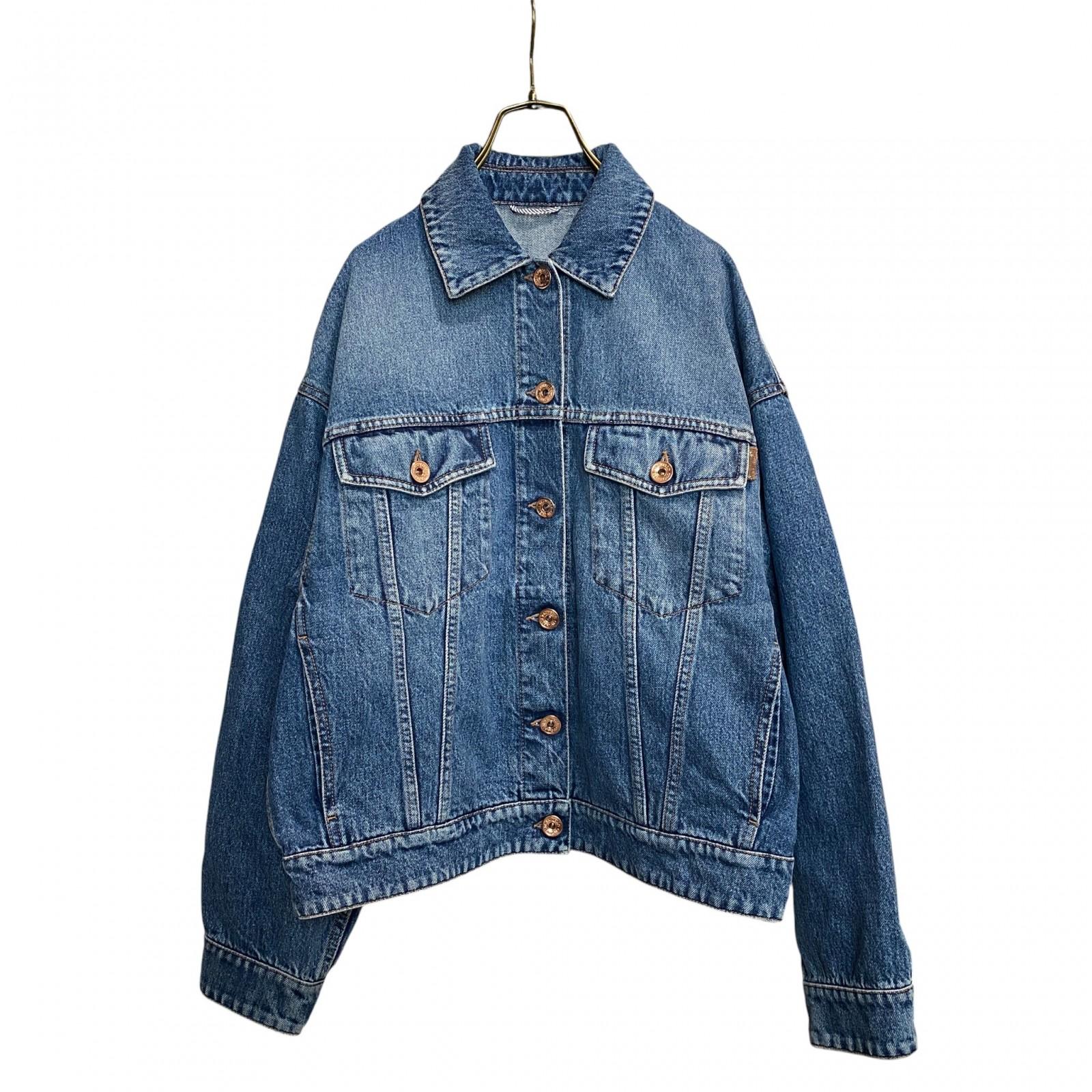 

Вживана джинсова куртка Brunello Cucinelli синя бавовняна жіноча