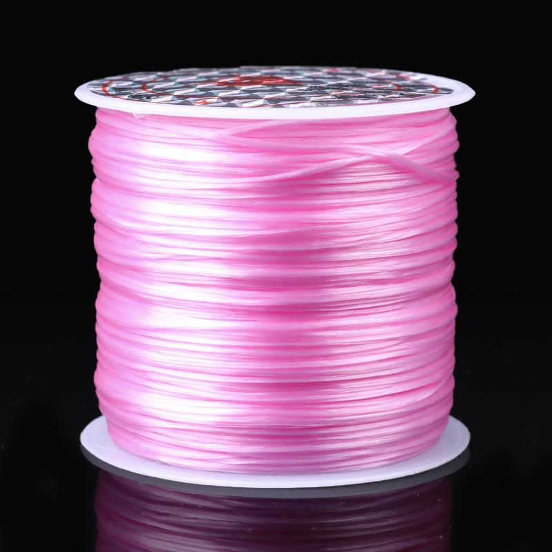 Fir elastic din cristal 0,8 mm Fir elastic din cristal Fir pentru mărgele Fir elastic pentru brățări pentru confecționarea bijuteriilor Confecționarea de mărgele Cordoane și fire pentru mărgelit