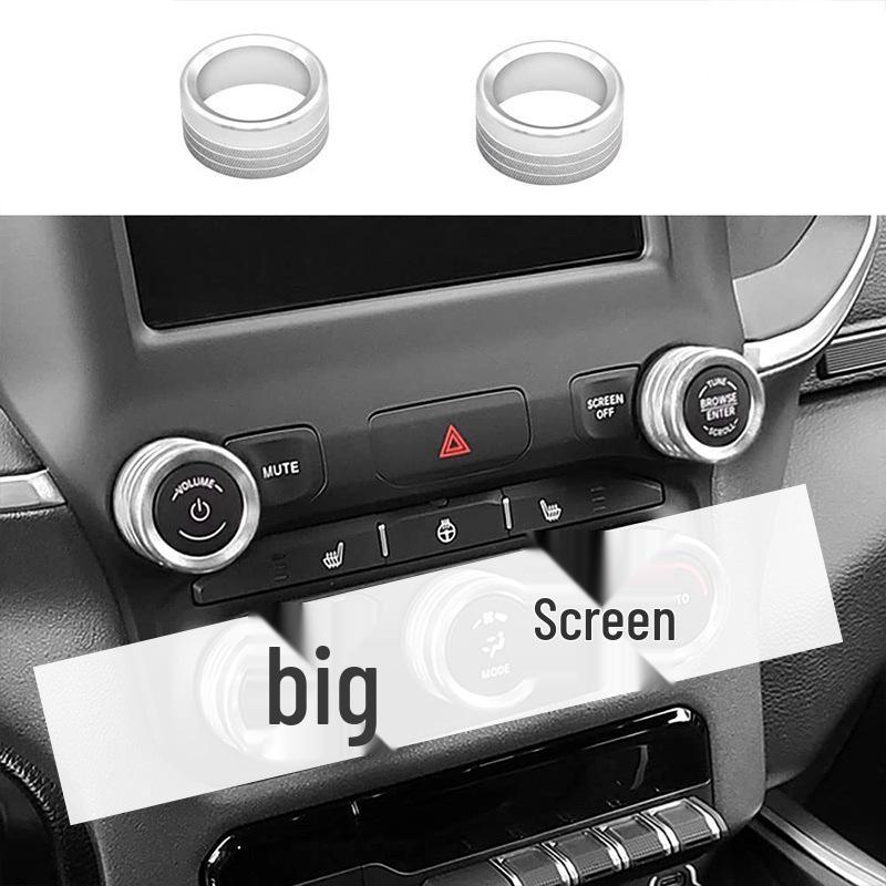 19-22 Dodge Ram Audio & AC Knob Decorative Ring