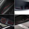 Auovo Anti Dust Door Mats for Chevy Traverse Accessories      2018 Interior  Fit Door Cup Center Console Liners 28pcs/Set (Red,Updated)