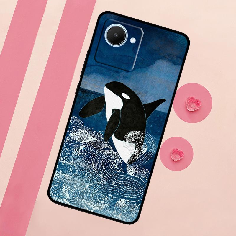 Killer Whale Orca For Realme 15 Pro 10 11 12 13 14 Pro Plus GT7 C67 C65 C63 C61 C55 C53 C51 C35 C71 C75 Case