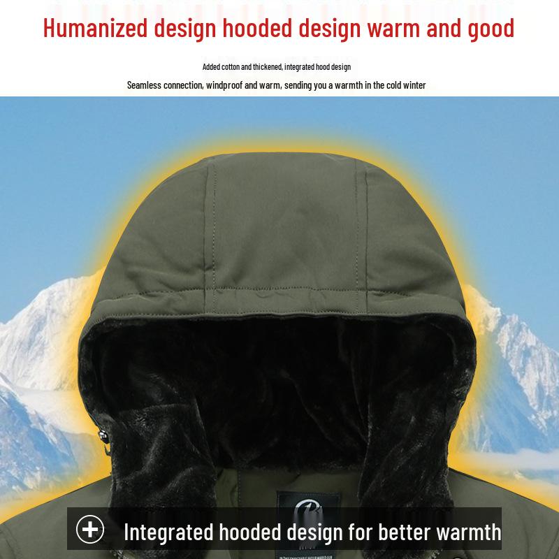 Waterproof Camouflage Winter Work Jacket – Durable, Windproof, Thickened Cotton for Workwear Protection