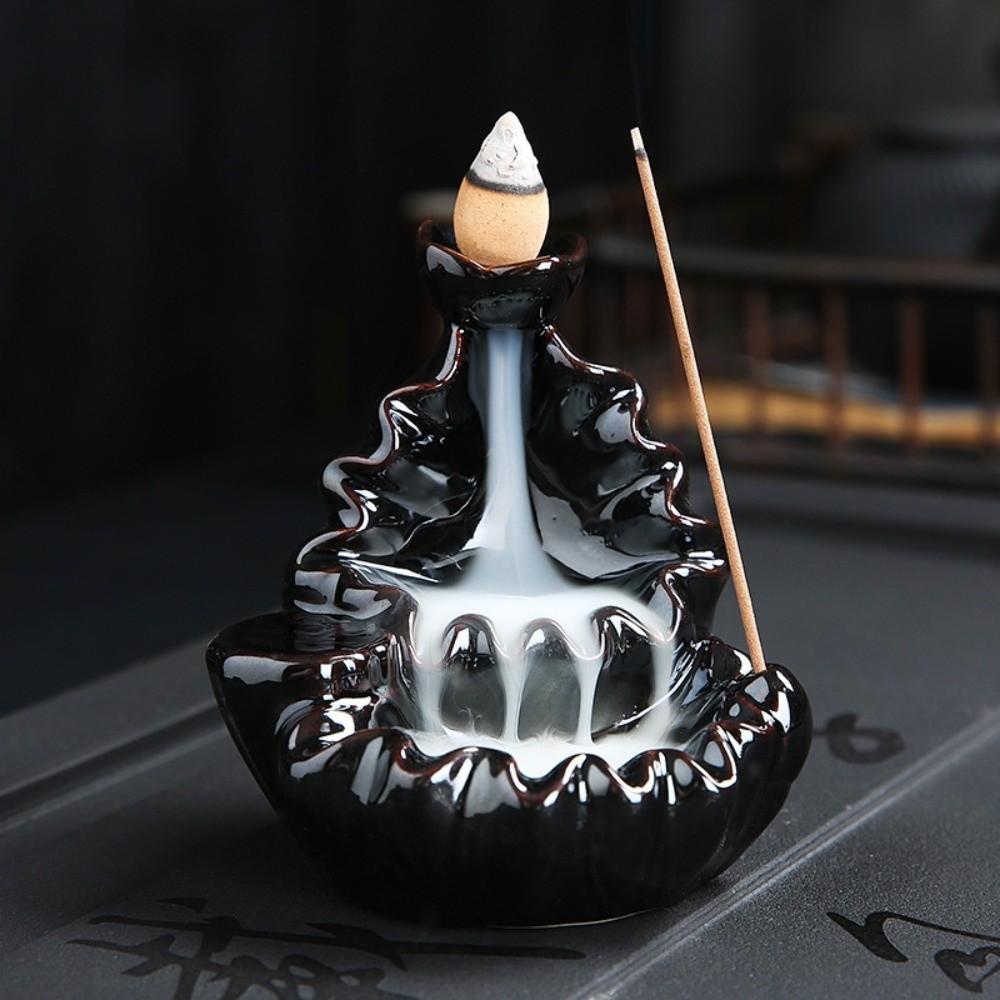 Mini Backflow Incense Burner Alpine Flowing Water Incense Burner Ornament  Meditation