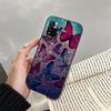 Lila Rosa Schmetterling Auto Casa Hülle Handyhülle Für Xiaomi Redmi note 14 Pro 14 13 12 11 10 Pro 14S 12S 11S Redmi 14C 13C 10