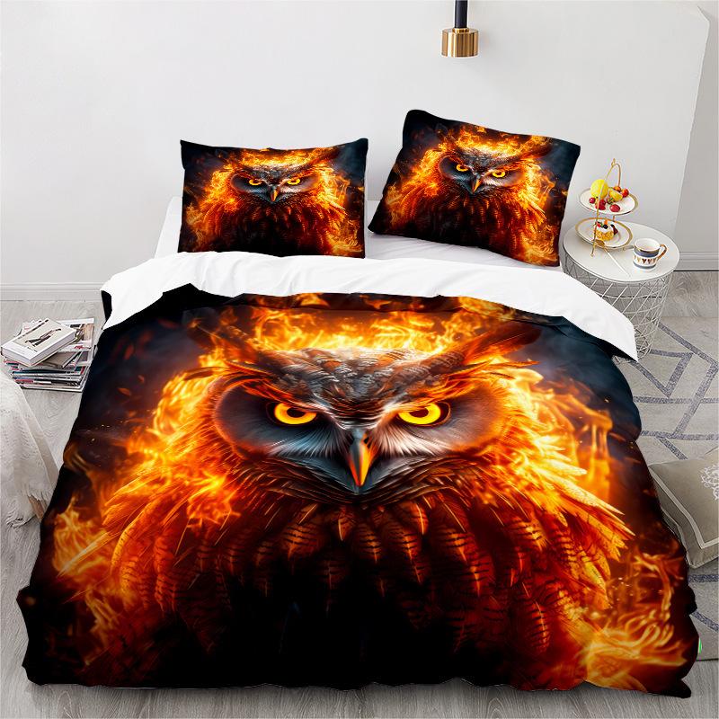 Animation Series 3D Digital Printing Three-Piece Bedding Kit Bed Sheet Quilt Cover