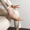Fashion Elegant OL Ladies Dress Work Shoes Woman Nude Flats Ballet Pointed Toe Elevate Loafers Female Ballerinas Slip On Mocasines Mujer