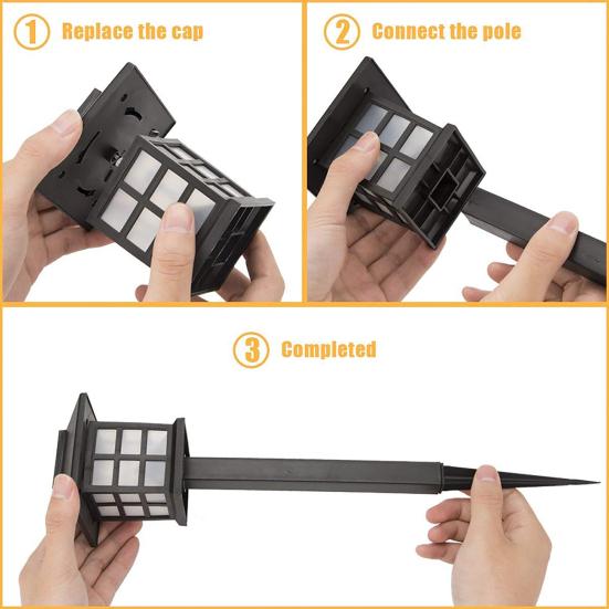 Světlo solární venkovní LED vodotěsná lampa Garden Yard Decor Small Shape House