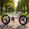 Portable Folding Bicycle for Men, Women, and Students – 20/22-inch, Variable Speed, Disc Brakes, No Installation Needed