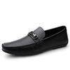 Men's Summer Slip-On Leather Loafers: Casual British-Style Large and Small Sizes
