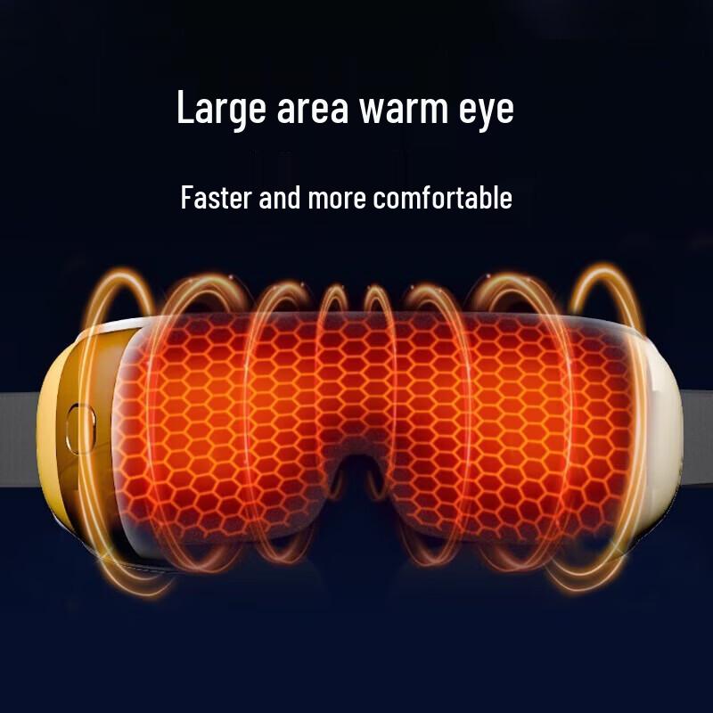 HEZHENG Smart Eye Massager with Heat, Bluetooth, and Airbag Massage CN plug (adapter included)