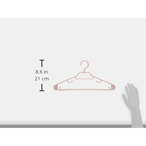 Sawafuji Clothing Hanger, Set of 5, Pink, Made In Japan, CH-05, 42.7 X 21 X 1 Cm