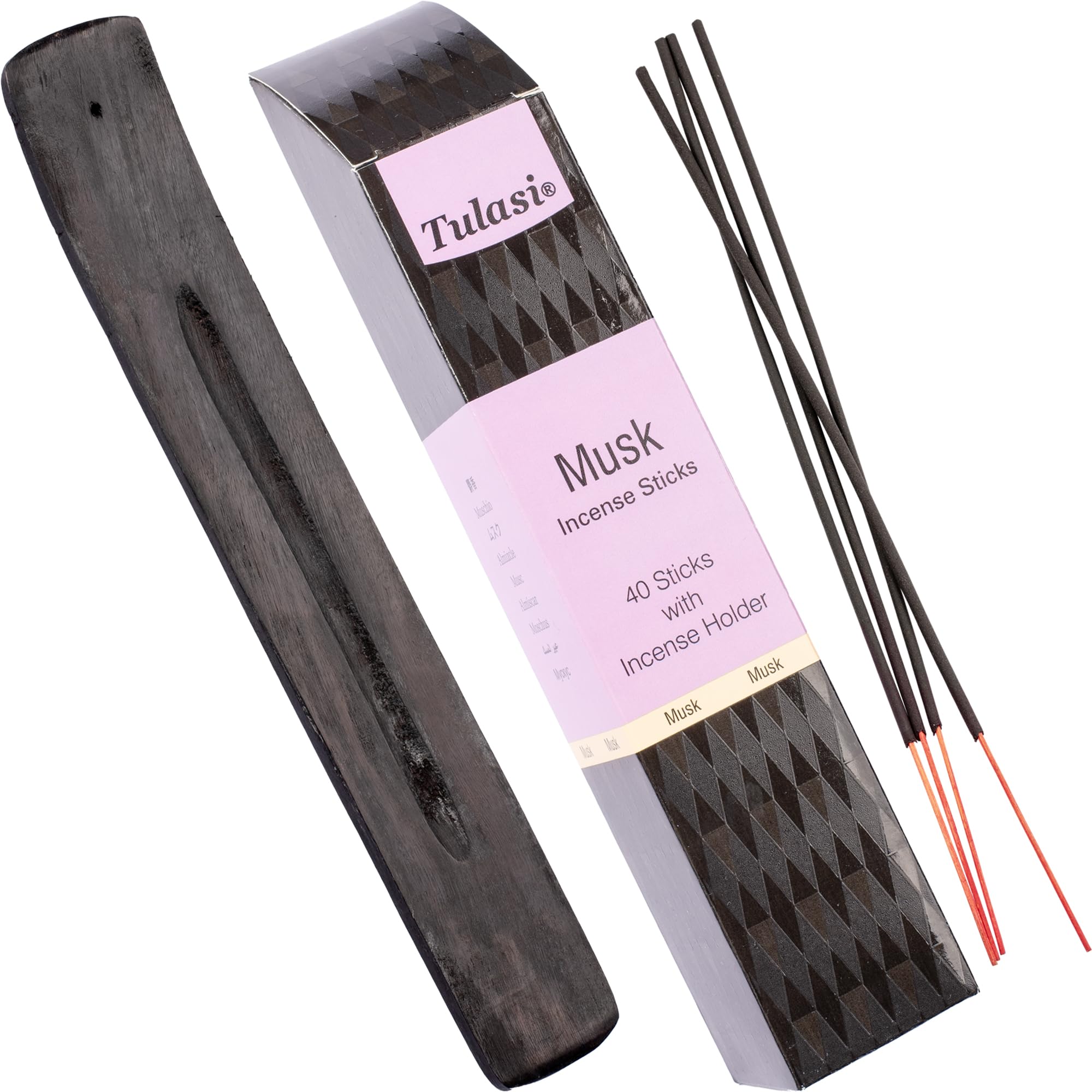 

DANNY LIB Indian Musk Incense with Incense Blending Musk with a Sweet Indian Perfect for and Ayurveda Holder, Fragrance, Yoga, Meditation, фиолетовый