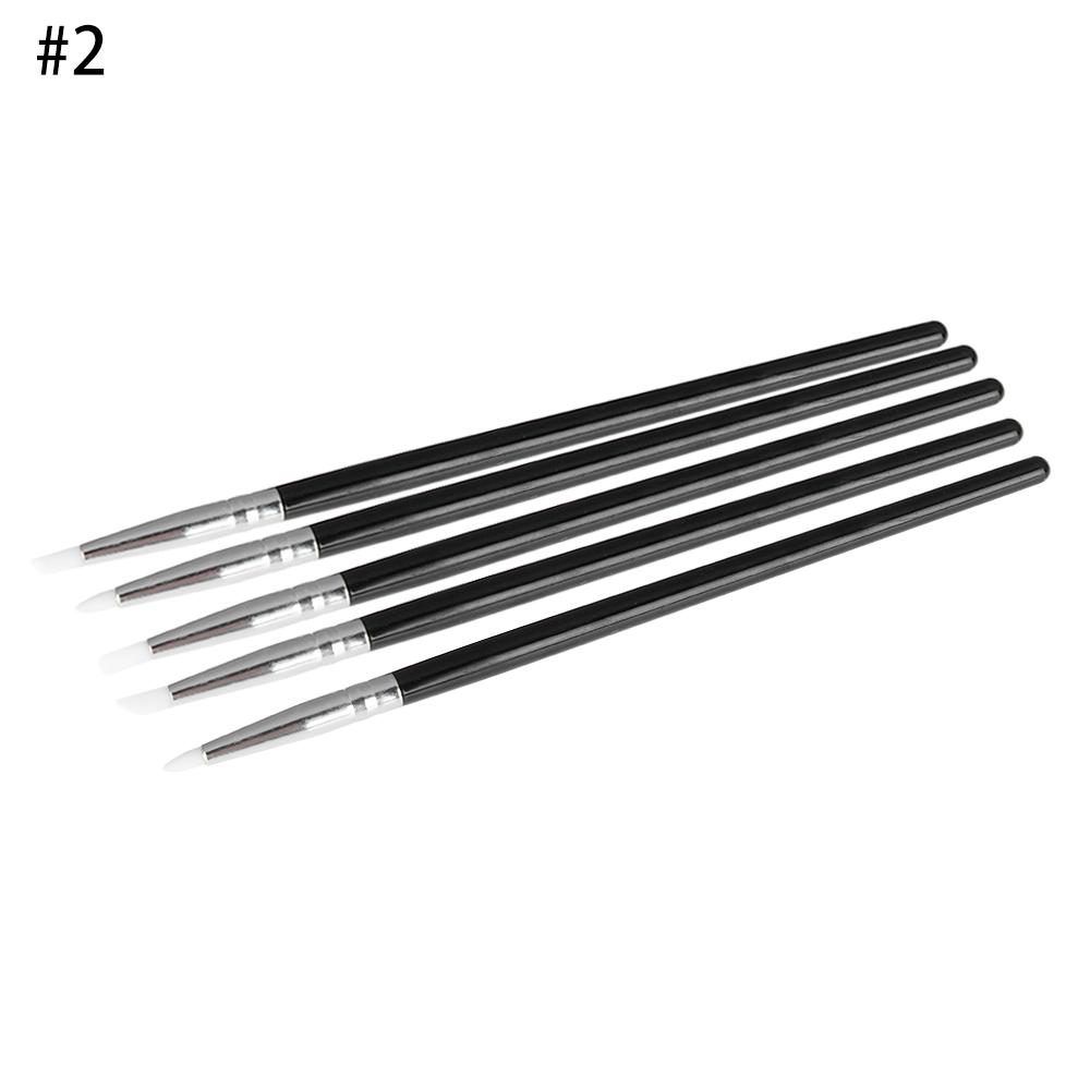 5Pcs Pottery Clay Tool Repair Silicone Pen Polymer Pottery Sculpture Carving Craft Brush Nail Art Ceramics Color Shapers