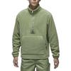 Jordan Solid Color Half-Zip Fleece Pullover Men Tops Green FD7864-340