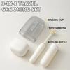 3 in 1 Portable Travel Toothbrush Set  Durable  ABS Plastic Mouthwash Cup for Daily Use