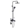 304 Stainless Steel Bathroom Shower Set Nickel/Gray Piano Keys Shower System Set Bathroom Shower Set Hot and Cold Shower Faucet