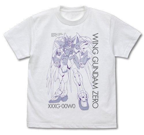 Cospa Mobile Suit Gundam Wing Endless Waltz Wing Gundam Zero EW T-shirt WHITE M size