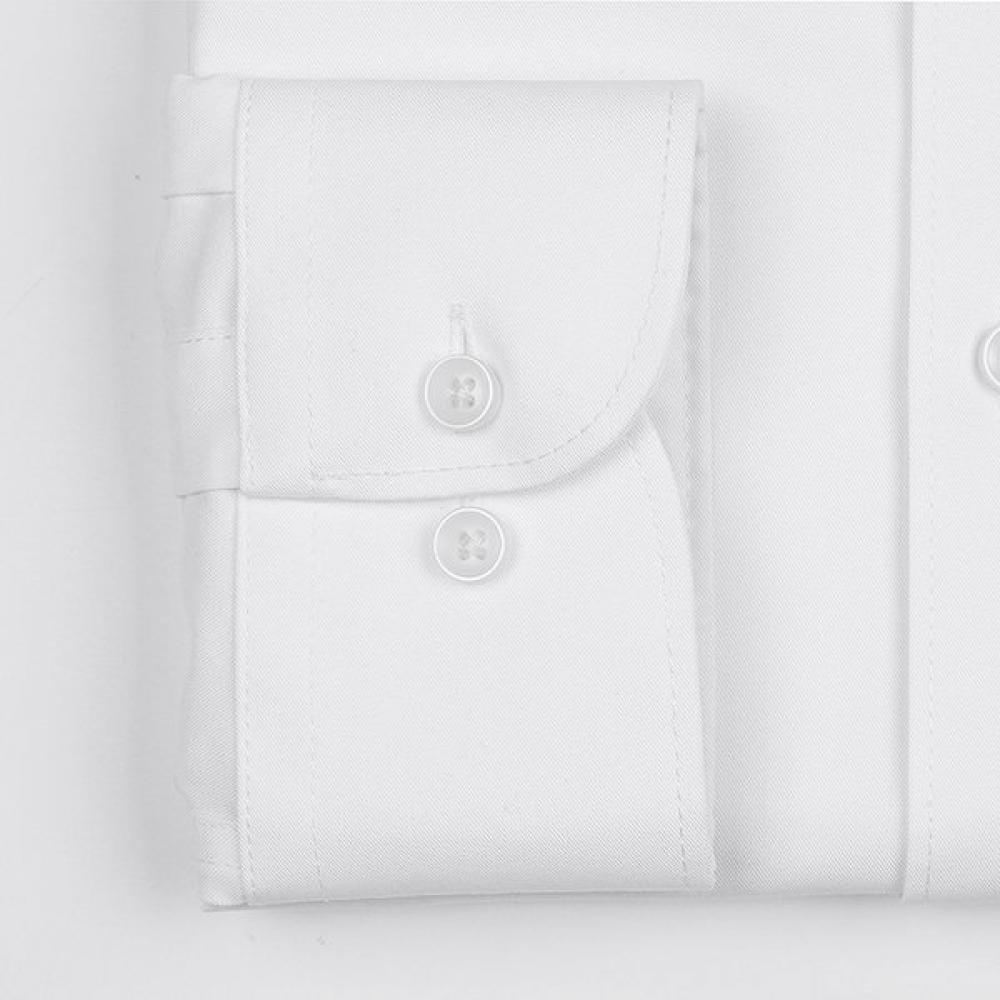 RENOMA Slim Fit WRinkle FRee ComfoRtable TR sTRetch Twill White Long Sleeve Sh R